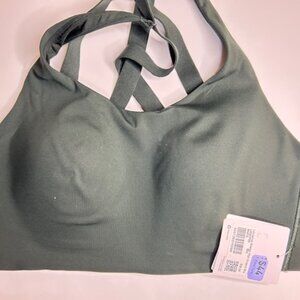 NWT Lululemon Energy High Support Bra Size 36C in Rain Forest Green
